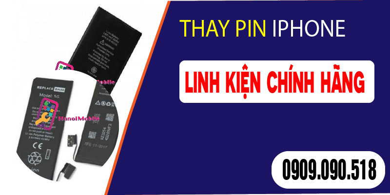 Hình 3: Thay Pin tại Hanoimobile với linh kiện chính hãng giá tốt nhất